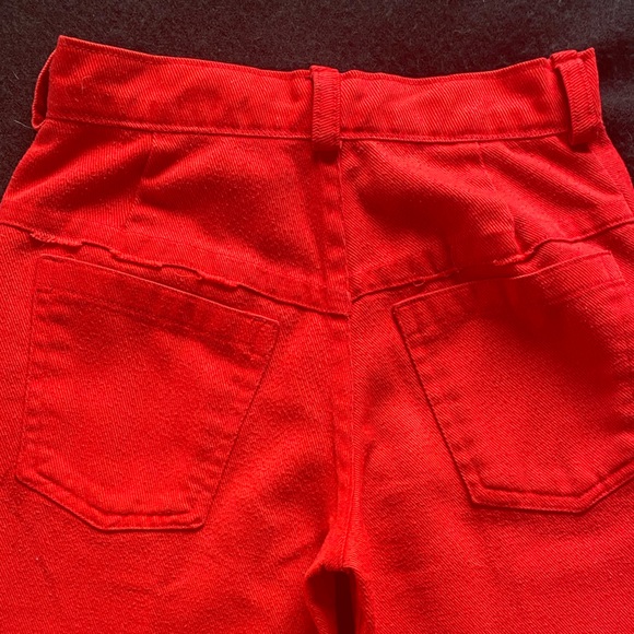 Vintage 1970’s Gender Neutral Red Bell Bottom Trousers! - Picture 4 of 11